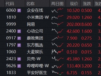 人形機(jī)器人首次亮相，小米集團(tuán)-W領(lǐng)漲！阿里績(jī)后收跌， 港股互聯(lián)網(wǎng)離“DeepSeek時(shí)刻”還