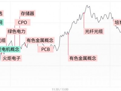 配資返點：【每日收評】創業板指震蕩走高漲超2.5%，CPO、光纖等AI硬件股卷土重來